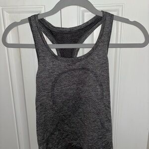 Lululemon Grey Swiftly Tech Racerback Cropped Women's Tank Top